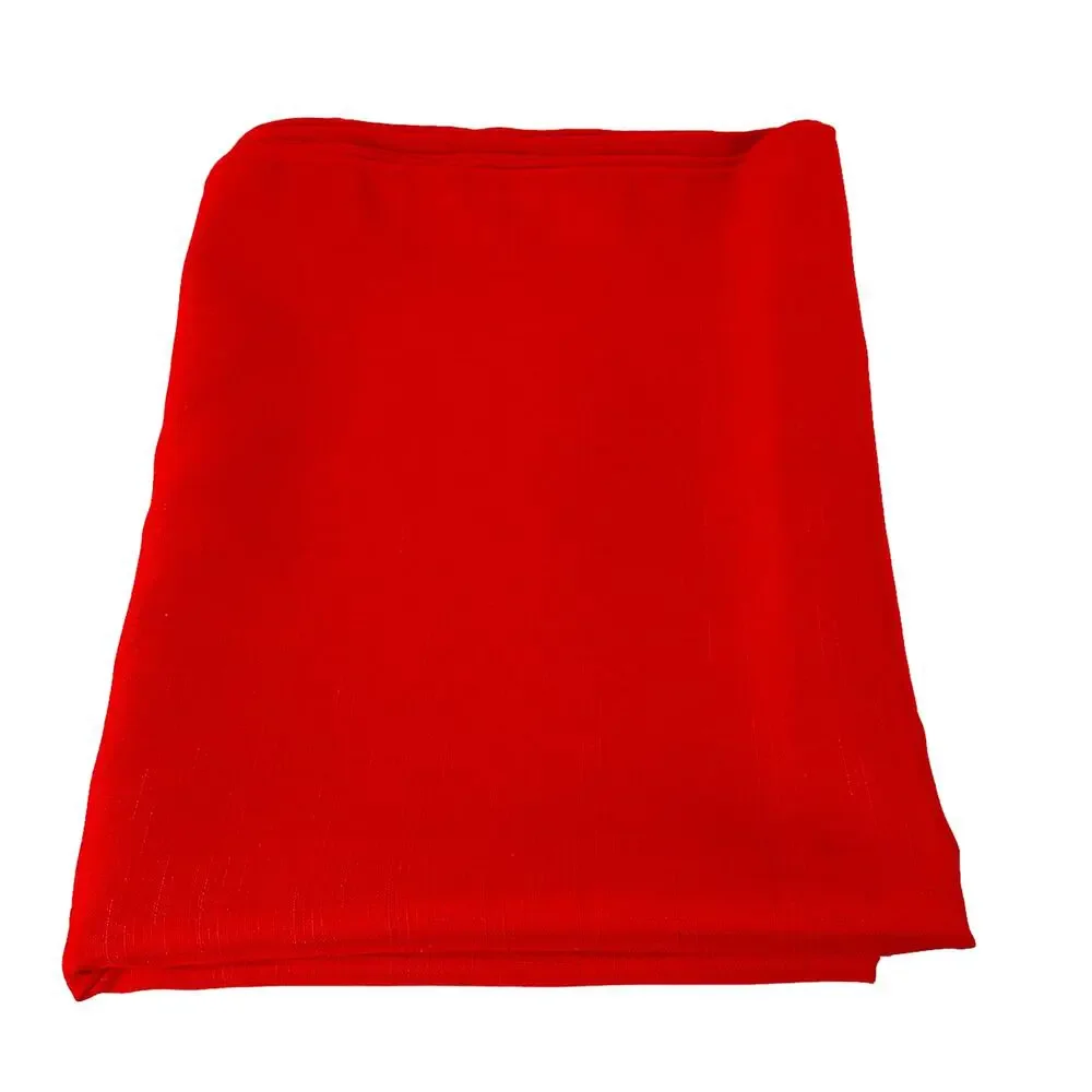 Red Fabric Tablecloth Large Rectangle Versatile Hosting Holiday 84x62 Cloth